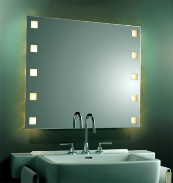 Espejo Rectangular 80X70cm con Luz - Aqualia Fundan