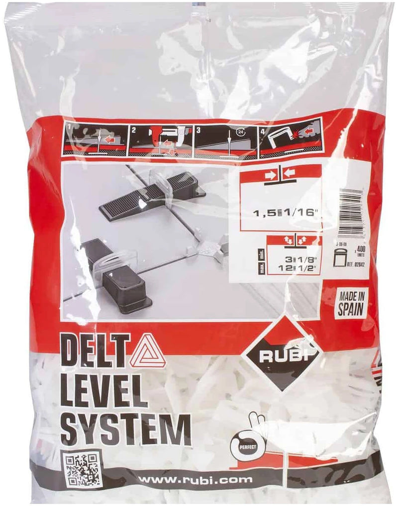 Brida De 1.5mm Para Nivelación de Baldosas Cerámicas Con Espesor De 3-12mm B-400 UN. - Rubi Delta Level System