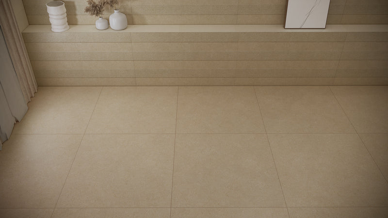 Porcelanato Esmaltado Mate Rectificado 108x108cm Areia - Villagres Emanatura