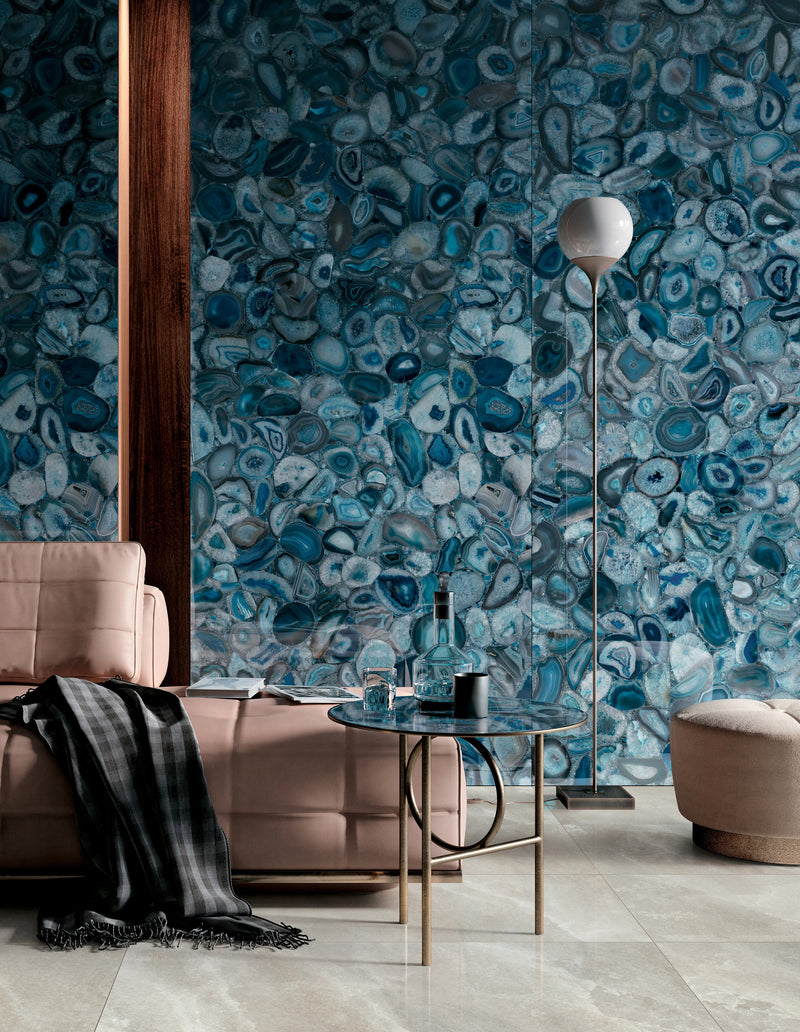 Porcelanato Rectificado Pulido 120X278Cm Agatha Blue - Mirage Wanderlust