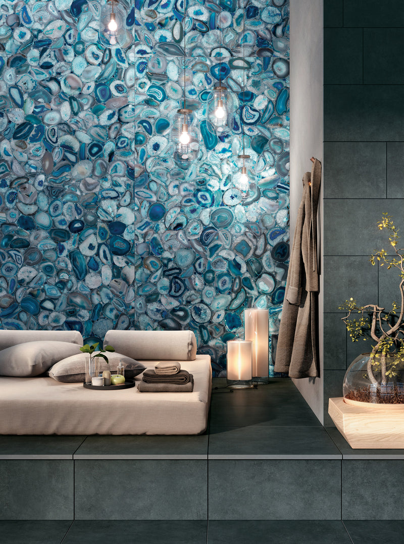 Porcelanato Rectificado Pulido 120X278Cm Agatha Blue - Mirage Wanderlust