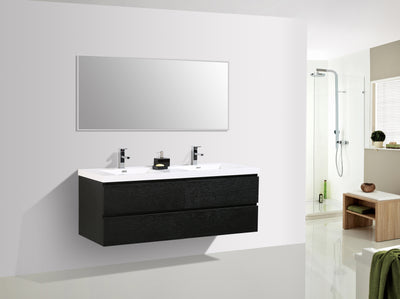 Mueble De Baño Aereo 160X48X50cm Negro - Aqualia Enrico