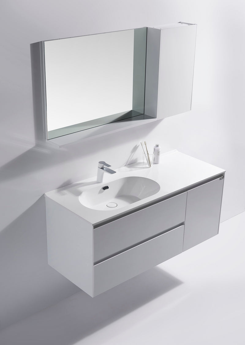 Mueble De Baño Aereo 120X48X51cm Blanco - Aqualia Roussel