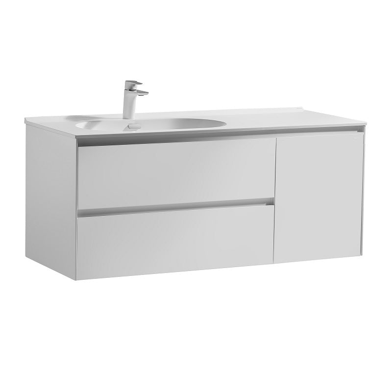 Mueble De Baño Aereo 120X48X51cm Blanco - Aqualia Roussel