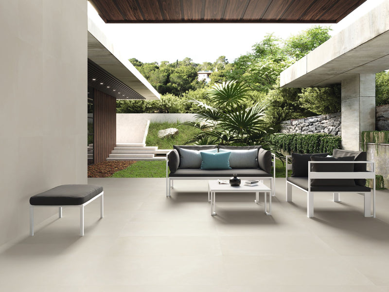 Porcelanato Esmaltado Rectificado Mate 60X120cm Ivory - Baldocer Pulse