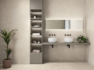 Revestimiento De Ceramica Rectificado Mate 30X90cm Ivory - Baldocer Stoneland