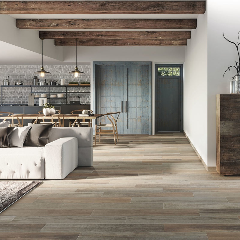 Porcelanato Esmaltado Rectificado Mate 26x160cm Oak - Baldocer Sumter