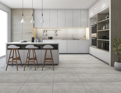 Pavimento De Ceramica Mate 56X56cm Gris - Ceramica Cristofoletti Cimento