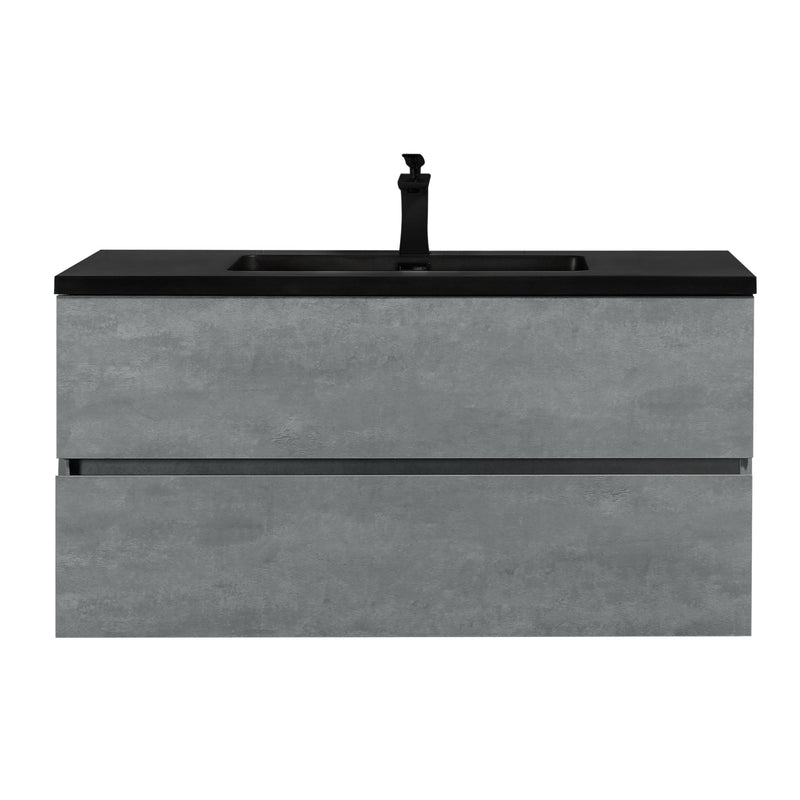 Mueble De Baño Aereo 100X48X50cm Gris - Aqualia Coello