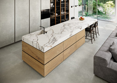 Megaformato Porcelanico Pulido 162X324cm Calacata Vaglie - Grespania Coverlam