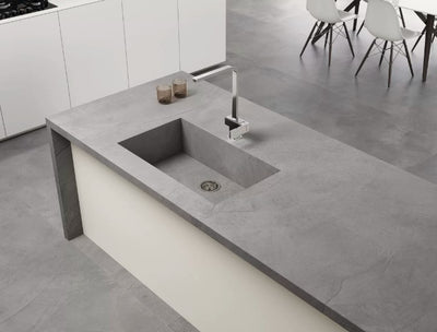 Megaformato Porcelanico Mate 162X324cm Titan Cemento - Grespania Coverlam