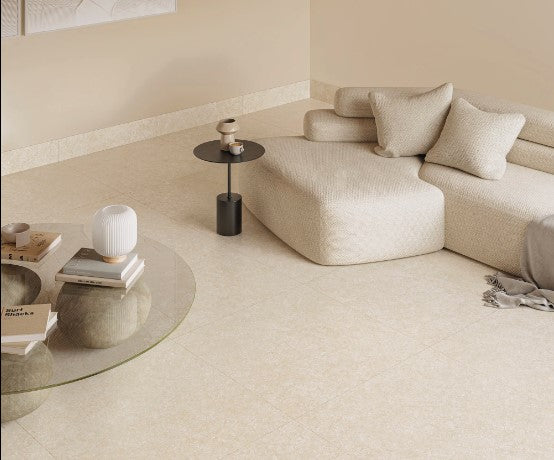 Porcelanato Esmaltado Rectificado Mate 80X80cm Off White - Portobello V Stone