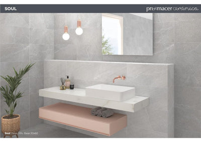 Revestimiento De Ceramica Mate Rectificado 30x90cm Light - Prissmacer Soul