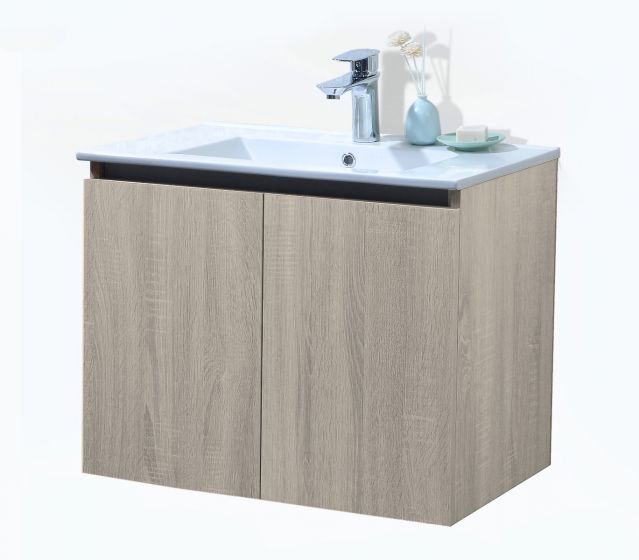 Mueble De Baño Aereo 60X46X55cm Gris - Aqualia Bosco